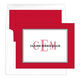 Colorful Border Monogram Folded Note Cards Image 7 of 14
